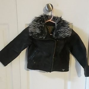 GUESS Baby Girl 24 months Leather Jacket